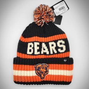 NEW Adult Chicago Bears Pom Knit Beenie by 47 Brand